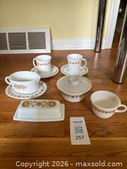 MaxSold Auction: Butterfly Gold Corelle Pyrex Serving Dishes Lot - Maple Glen (Pennsylvania, USA) SELLER MANAGED Reseller Online Auction - Salaway Court