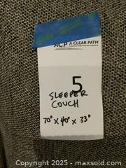 MaxSold Auction: Gray 2-Seat Sofa Sleeper with Pull-Out Bed - Los Angeles (California, USA) PARTNER MANAGED Moving Online Auction - Kirkwood Drive