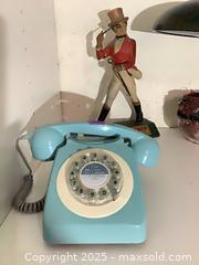 MaxSold Auction: Lot of 4 - Johnnie Walker Figurine, Metal Lamp, Rotary Phone &#38; Ceramic Bowl - Los Angeles (California, USA) PARTNER MANAGED Moving Online Auction - Kirkwood Drive