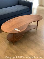 MaxSold Auction: Mid Century Kidney Style Wood Coffee Table - Los Angeles (California, USA) PARTNER MANAGED Moving Online Auction - Kirkwood Drive