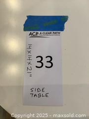 MaxSold Auction: Modern White Painted Metal Side/End Table — 14in Round Top - Los Angeles (California, USA) PARTNER MANAGED Moving Online Auction - Kirkwood Drive