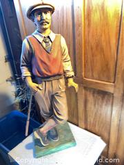 MaxSold Auction: Plaster vintage golfer statue - Kingston (Ontario, Canada) SELLER MANAGED Downsizing Online Auction -  Terry Fox Drive (STORAGE)