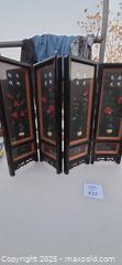 MaxSold Auction: Four-Panel Black Lacquer Folding Tabletop Screen - Sun Valley (California, USA) SELLER MANAGED Estate Sale Online Auction -  Wentworth Street