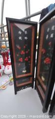 MaxSold Auction: Four-Panel Black Lacquer Folding Tabletop Screen - Sun Valley (California, USA) SELLER MANAGED Estate Sale Online Auction -  Wentworth Street