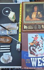 MaxSold Auction: Indian plaque w arrowhead & Eagle buckle & more - Sun Valley (California, USA) SELLER MANAGED Estate Sale Online Auction -  Wentworth Street