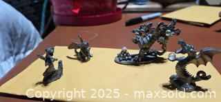 MaxSold Auction: Lot of 5 Pewter Collectible Dragon Figurines with Rhinestones - Sun Valley (California, USA) SELLER MANAGED Estate Sale Online Auction -  Wentworth Street