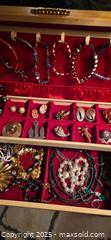 MaxSold Auction: Mixed Lot of Costume Jewelry with Grandma's Vintage Red Velvet Jewelry Box - Sun Valley (California, USA) SELLER MANAGED Estate Sale Online Auction -  Wentworth Street
