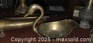 MaxSold Auction: Mixed Lot Vintage Wood, Chrome, Brass & Pewter Decorative Metal Items - Sun Valley (California, USA) SELLER MANAGED Estate Sale Online Auction -  Wentworth Street