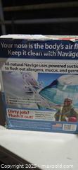 MaxSold Auction: Naväge Nasal Care Powered Nasal Irrigator, and Signature brand ceramic cube tissue cover - Sun Valley (California, USA) SELLER MANAGED Estate Sale Online Auction -  Wentworth Street