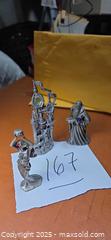 MaxSold Auction: Set of 3 Pewter Fantasy Figurines with Glass Rhinestones - Sun Valley (California, USA) SELLER MANAGED Estate Sale Online Auction -  Wentworth Street