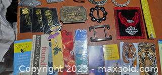 MaxSold Auction: Vintage cars Wind Chimes, Harley plate, Bookmarks & Belt buckles including Hoyt Axton - Sun Valley (California, USA) SELLER MANAGED Estate Sale Online Auction -  Wentworth Street