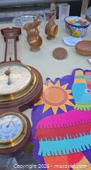 MaxSold Auction: Wall Barometer, Shot glasses, pitcher, heavy lead crystal ashtray, soap dish, Matador Tile, more - Sun Valley (California, USA) SELLER MANAGED Estate Sale Online Auction -  Wentworth Street