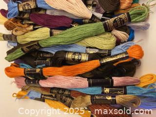 MaxSold Auction: 100 Unused Skeins of DMC 100% Cotton Embroidery Floss - Toronto (Ontario, Canada) SELLER MANAGED Downsizing Online Auction - Lamb Avenue