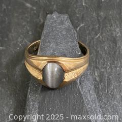MaxSold Auction: 10K Gold Ring with Grey Tiger Eye Stone - Toronto (Ontario, Canada) SELLER MANAGED Downsizing Online Auction - Lamb Avenue