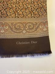 MaxSold Auction: CHRISTIAN DIOR Silk and Wool Scarf - Toronto (Ontario, Canada) SELLER MANAGED Downsizing Online Auction - Lamb Avenue