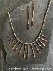 MaxSold Auction: Contemporary Indigenous American Sterling Silver Necklace and Earring Set - Toronto (Ontario, Canada) SELLER MANAGED Downsizing Online Auction - Lamb Avenue