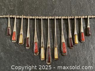 MaxSold Auction: Contemporary Indigenous American Sterling Silver Necklace and Earring Set - Toronto (Ontario, Canada) SELLER MANAGED Downsizing Online Auction - Lamb Avenue