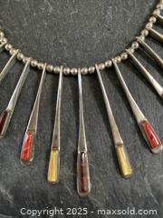 MaxSold Auction: Contemporary Indigenous American Sterling Silver Necklace and Earring Set - Toronto (Ontario, Canada) SELLER MANAGED Downsizing Online Auction - Lamb Avenue