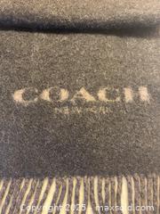 MaxSold Auction: Felted 100% Wool COACH Scarf - Toronto (Ontario, Canada) SELLER MANAGED Downsizing Online Auction - Lamb Avenue