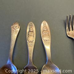 MaxSold Auction: Five Silver Plate BABYS FIRST CUTLERYn Peter Rabbit - Toronto (Ontario, Canada) SELLER MANAGED Downsizing Online Auction - Lamb Avenue