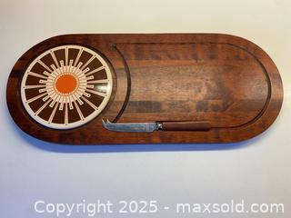 MaxSold Auction: MCM BARIBOCRAFT Cheeseboard with Utensil Unused  - Toronto (Ontario, Canada) SELLER MANAGED Downsizing Online Auction - Lamb Avenue