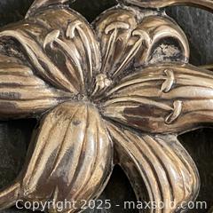 MaxSold Auction: Mid-Century LARGE Repousse Round Pin/Brooch - Toronto (Ontario, Canada) SELLER MANAGED Downsizing Online Auction - Lamb Avenue