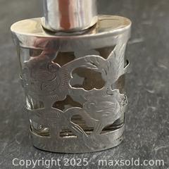 MaxSold Auction: Sterling Silver Etched Glass Bottle - Toronto (Ontario, Canada) SELLER MANAGED Downsizing Online Auction - Lamb Avenue