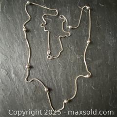 MaxSold Auction: Sterling Silver Long Necklace - Toronto (Ontario, Canada) SELLER MANAGED Downsizing Online Auction - Lamb Avenue