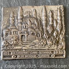 MaxSold Auction: Sterling Silver Repousse of Blue Mosque in Turkey - Toronto (Ontario, Canada) SELLER MANAGED Downsizing Online Auction - Lamb Avenue