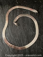 MaxSold Auction: Sterling Silver WIDE Necklace - Toronto (Ontario, Canada) SELLER MANAGED Downsizing Online Auction - Lamb Avenue