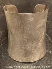 MaxSold Auction: Super WIDE Solid Brushed Sterling Cuff Bracelet - Toronto (Ontario, Canada) SELLER MANAGED Downsizing Online Auction - Lamb Avenue