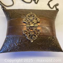 MaxSold Auction: Vintage Repousse Brass Handbag - Toronto (Ontario, Canada) SELLER MANAGED Downsizing Online Auction - Lamb Avenue