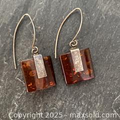 MaxSold Auction: Vintage Sterling Silver and Amber Earrings - Toronto (Ontario, Canada) SELLER MANAGED Downsizing Online Auction - Lamb Avenue