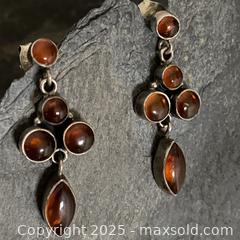 MaxSold Auction: Vintage Sterling Silver and Amber Earrings - Toronto (Ontario, Canada) SELLER MANAGED Downsizing Online Auction - Lamb Avenue