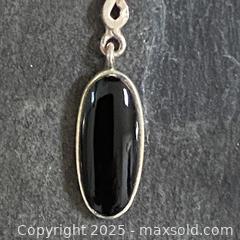 MaxSold Auction: Vintage Sterling Silver and Onyx Drop Earrings - Toronto (Ontario, Canada) SELLER MANAGED Downsizing Online Auction - Lamb Avenue