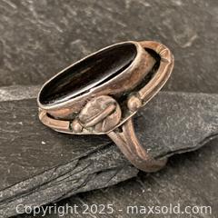 MaxSold Auction: Vintage Sterling Silver Ornate Ring with Onyx Stone - Toronto (Ontario, Canada) SELLER MANAGED Downsizing Online Auction - Lamb Avenue