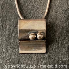 MaxSold Auction: Vintage Sterling Silver Pendant and Necklace - Toronto (Ontario, Canada) SELLER MANAGED Downsizing Online Auction - Lamb Avenue