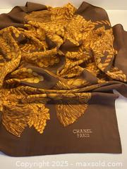 MaxSold Auction: Vintage 100% Silk CHANEL Scarf - Toronto (Ontario, Canada) SELLER MANAGED Downsizing Online Auction - Lamb Avenue