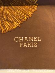 MaxSold Auction: Vintage 100% Silk CHANEL Scarf - Toronto (Ontario, Canada) SELLER MANAGED Downsizing Online Auction - Lamb Avenue