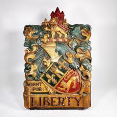 MaxSold Auction:  ~1890 Liberty of London Sign - Toronto (Ontario, Canada) SELLER MANAGED Reseller Online Auction - Ossington Avenue