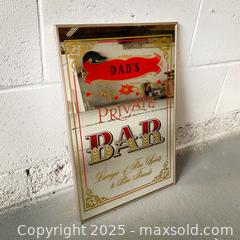 MaxSold Auction: Vintage Dad&#39;s Private Bar Mirror  - Toronto (Ontario, Canada) SELLER MANAGED Reseller Online Auction - Ossington Avenue