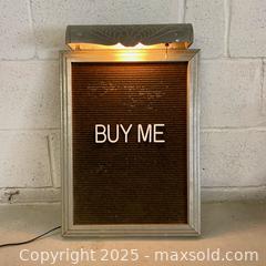 MaxSold Auction: Vintage Letter Board Sign  - Toronto (Ontario, Canada) SELLER MANAGED Reseller Online Auction - Ossington Avenue