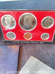MaxSold Auction: Coin Collection - 1976–1977 Proof Sets with Eisenhower Dollar &#38; Gold Commemorative - Reston (Virginia, USA) SELLER MANAGED Moving Online Auction - Seaford Court