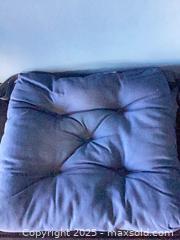 MaxSold Auction: IKEA Navy Tufted Box Seat Cushions (Set of 4) - Reston (Virginia, USA) SELLER MANAGED Moving Online Auction - Seaford Court