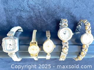 MaxSold Auction: Lot of 5 Women&#39;s Wrist Watches – Timex, Bulova, Seiko &#38; More - Reston (Virginia, USA) SELLER MANAGED Moving Online Auction - Seaford Court