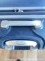 MaxSold Auction: Set of 2 Samsonite &#38; Tumi Large Travel Bags - Navy &#38; Teal - Reston (Virginia, USA) SELLER MANAGED Moving Online Auction - Seaford Court