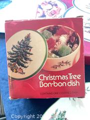 MaxSold Auction: Spode Christmas Tree Porcelain Lot — Serving Dish &#38; Accessories - Reston (Virginia, USA) SELLER MANAGED Moving Online Auction - Seaford Court