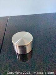 MaxSold Auction: Tiffany &#38; Co. Travel/Desk Compact Clock, Silver-Tone - Reston (Virginia, USA) SELLER MANAGED Moving Online Auction - Seaford Court