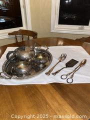 MaxSold Auction: Tea set, tray, and serving utensils  - Barrie (Ontario, Canada) SELLER MANAGED Estate Sale Online Auction - Crompton Drive