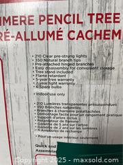 MaxSold Auction: Pre-lit Skinny Xmas Tree - Beckwith (Ontario, Canada) SELLER MANAGED Downsizing Online Auction - Mcgregor Drive